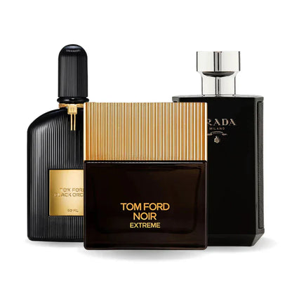 Combo promocional de 3 perfumes BLACK ORCHID, NOIR EXTREME y PRADA INTENSE 100ml